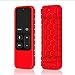 Fintie Protective Case for Apple TV 4K 5th, 4th Gen Remote - Casebot (Honey Comb Series) Lightweight (Anti Slip) Shock Proof Silicone Cover for Apple TV Siri Remote Controller, Red primary