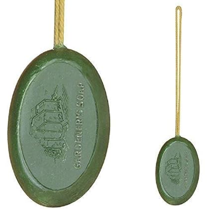 linoows G2822: Opas Gärtnerseife am Seil, Bimsstein Seife zum Aufhängen, Seife am Seil