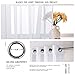 NICETOWN Window Panel Curtains - Grommet Top Gauzy Sheer Drapes Lightweight Breathable Panels (2-Pack, 54 Wide x 63 inch Long, White)