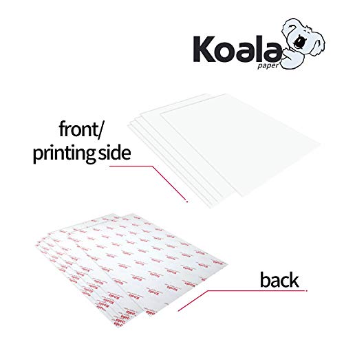 Koala Iron on Heat Transfer Paper for White and Light Color Fabric,10