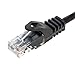 Cables Direct Online Cat6 75FT Network Ethernet Patch Cable, 550Mhz Internet Wire, Compatible with PC, Laptop, Modem, Router, TVs, Printer Cord, Consoles for Home and Office, Black