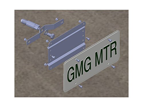 GMG Motorsports NO Holes License Plate Bracket for The Mini Cooper F55 / F56 / F57 (Will not fit The F54 Clubman, F60 Countryman or Older R Models) No Drill Tow Hook License Plate Mount