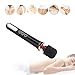 Handheld Wireless Wand Massager with Multi Powerful Speeds & Vibrating Frequencies,USB Rechargeable Therapeutic Massage Stick for Sore Neck Shoulder Back,Soothing Aching Muscles (Black)