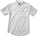 RVCA Men's That'll Do Oxford Short Sleeve Woven Shirt, White, Medium