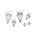 Tattly Temporary Tattoos, Diamonds, 0.1 Ounce