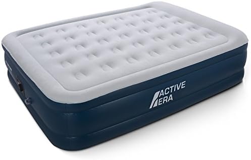 Active Era Premium King Size Double Queen Air Bed with a Built-in Electric Pump and Pillow