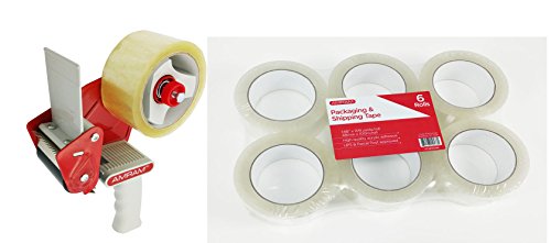 AMRAM Industrial 2" Packing Tape Dispenser, 3" Core, w/1 Roll of Clear Packing Tape 1.88" x 54 yds. BONUS KIT Includes Amram Clear Packing Shipping Tape, 1.88" x 109 Yards/Roll, 6 Rolls. - Thumbnail 5