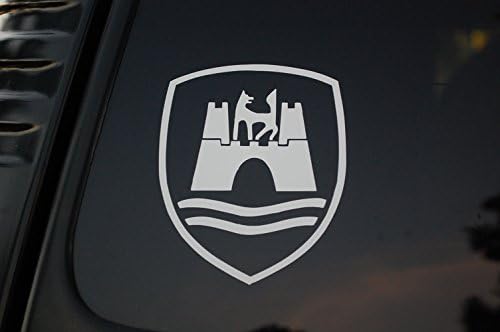 Wolfsburg Vinyl Sticker Decal VW CHOOSE SIZE/COLOR Car Racing Volkswagen Golf Jetta Rally (V110) (4.25" X 3.5", White)