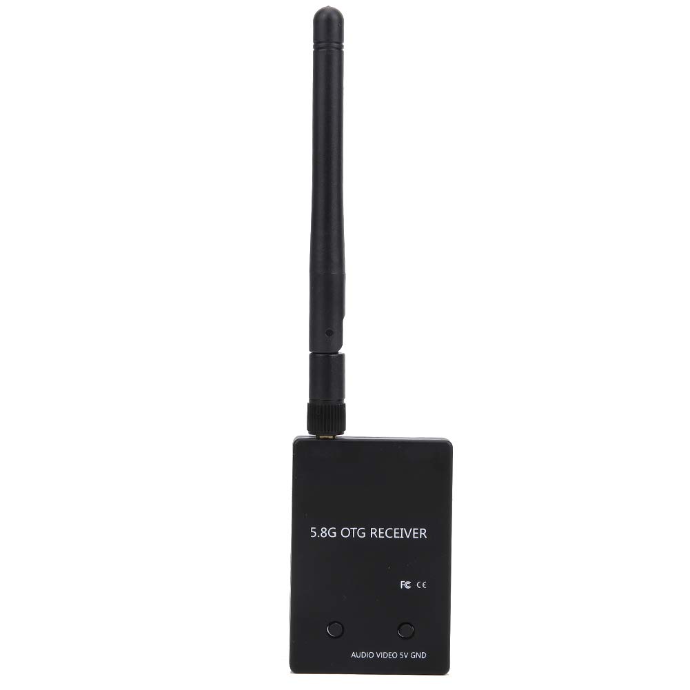 UVC OTG 5.8G 150CH Audio FPV Receiver for Phone and Computer, RP-SMA Female Connector, 2.4 x 1.6 x 0.4in
