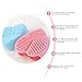 PIXNOR Makeup Brush Cleaner Finger Glove Silicone Cosmetic Clean Tools Pack of 2, Pink Blue
