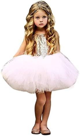 ARINLA Infant's child baby heart ed party Princess tulle dress clothes
