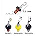 Oopsu 9 PCS Expanding Bottle Stopper，Flip Top Wine Bottle Stopper，Bottle Stopper，Creates Airtight Seal，Wine & Bar，Three colors：Black & Red，Black & White，Yellow & White