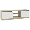 vidaXL-Mueble-de-TV-de-Aglomerado-Mobiliario-Soporte-Centro-Multimedia-Accesorios-Diseno-Moderno-Practico-Duradero