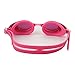 Tinted Adult Swim Goggles - Antifog Mirrored Lens Swimming Goggle,Leak Proof with S,M,L Size Nose Bridge,Comfortable for Adults,Men,Women,Youth,Kids 12 + EarPlugs + Nose Clips (Pink)