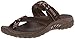 Skechers Women's Reggae Trailway Flip Flop, Chocolate/Cream, 7 M US