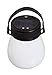 Evergreen Garden Firefly Frosted White Bell-Shaped Indestructible Silicone Solar Powered LED Emergency Power Light with Water-Tight Twist Top