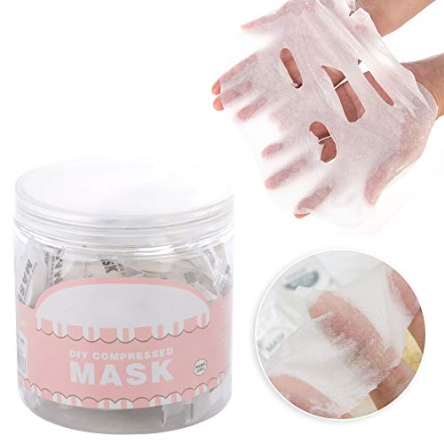 Facial Mask, 60pcs/bag Disposable Cotton Facial Mask, Compressed Face Mask Diy Facial Compressed Masque Mask Paper Face Skin Care Friendly Natural Cotton Mask for Women Lady Girls - Thumbnail 2