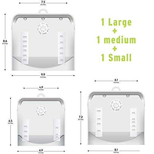 Freshmage Reusable Silicone Food Storage Bags 3 PCS Leak-proof Seal BPA Free for Kitchen, Dishwasher, Freezer, Sandwich, Sous Vide, Liquid, Snack, Lunch, Fruit