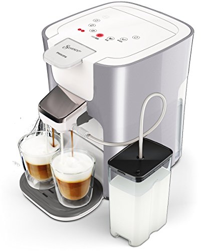 Philips Senseo HD6574/20 Latte Duo Kaffeepadmaschine (2 Kaffee, frische Milch) silber – Bild 3