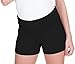 My Bella Mama Maternity Shorts for Comfy Sleep, Lounge, Exercise (Large, Black)