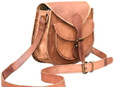 Rust Leather Women's Leather Purse Gypsy Bag Crossbody Women Handbag 9x7x3 Inches Brown / Tan