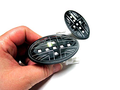 Union Jack Lens Side Marker Signal Lamp Amber LED Light for MINI COOPER MK1 R50 R52 R53 2001~2006