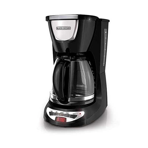 Black & Decker DCM100B 12Cup Programmable Coffeemaker with Glass