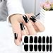 SILPECWEE 8 Sheets Nail Polish Strips Solid Color Nail Wraps Adhesive Nail Polish Stickers for Women Stick on Nails Gel Nail Strips with 1pc Nail File