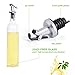 Olive Oil Dispenser - 2 Pack Oil and Vinegar Dispenser ( 17OZ ) Salad Dressing Cruet Glass Bottle Olive Oil Bottles Dispenser Glass Oil Bottle Coconut Oil bottle with 1 Stainless Steel Funnel