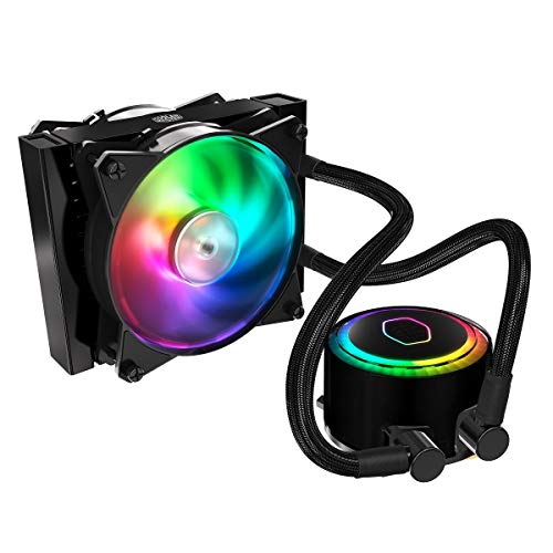 Cooler-Master-MasterLiquid-ML120R-RGB-Refrigeracin-a-Liquido-CPU-Efectos-de-Iluminacin-Personalizados-Bomba-de-Disipacin-Dual-y-Doble-Ventilador-de-Aire-de-120-mm