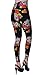 VIV Collection Plus Size Printed Brushed Ultra Soft Leggings (Immortal Sugar Skull Anniversary)