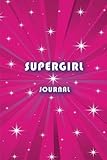 Journal: Supergirl 6x9 - DOT JOURNAL - Journal with dot grid paper - dotted pages with light grey do by Premise Content