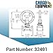 Cargo Equipment Corp. Single Stud L-Track Fitting with Round Ring (10Pack)