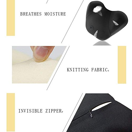 QBUC Car Neck Pillow,Memory Foam Support Head Neck Driving for Car Seat Headrest