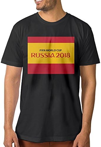 Spain Flag Wolrd Cup 2018 Man's Short Sleeve T-Shirt T Shirt Mens Classic Casual Tops S-6XL