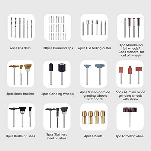 image for Rotary Tool Accessories Kit, GOCHANGE 315pcs Grinding Polishing Drilli