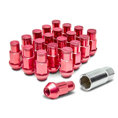 20Piece M12 x 1.25 Extended Long Wheel Lug Nuts+Lock (Red) Buy Online in United Arab Emirates