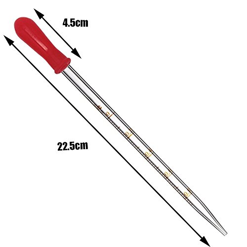 OESS Thick Glass Graduated Dropper Pipettes Silicone Rubber Caps 1ml 2ml 5ml 10ml