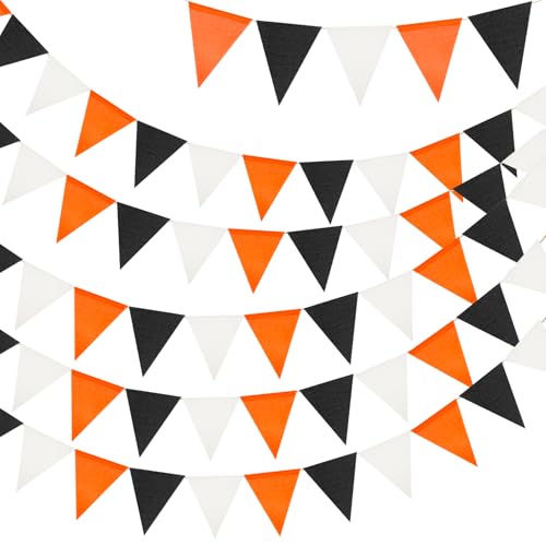 Orange Black and White