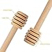 Honey Dipper,Woaiwo-q 3 Inch Small Mini Wooden Honey Sticks,Wedding Party Favors Individually Wrapped,Server for Honey Jar Dispense Drizzle Honey(50Pack)