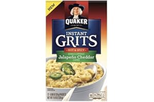 Quaker Grits Jalapeno Cheddar, Hot & Spicy 11.8 Ounce ( 2 Pack)