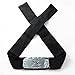 TECKING Naruto Headband with Metal Plated Cosplay Leaf Village Ninja Kakashi Uzumaki Akatsuki Gaara(Black,Pack of 4)