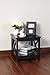 Espresso Finish Wooden Square Chair Side End Table with Shelf by eHomeProducts