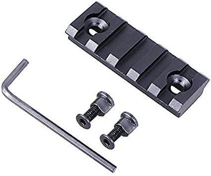2 inch 5 Slot Keymod Picatinny Weaver Rail Base for Keymod Handguard Mount Sytstem 1913 Picatinny Rail Section (1 Pcs)