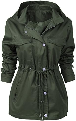 Stylein Womens Military Anorak Safari Hoodie Jacket with Pockets