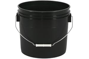 HYDROFARM Gro Pro Black Plastic Bucket 3.5 Gallon