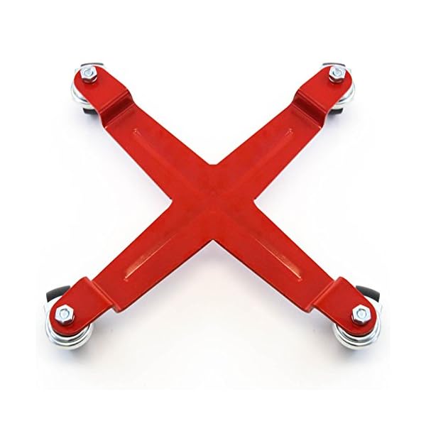 Heavy Duty 5 Gallon Drum Bucket Dolly Dollies Steel Frame Easy Push