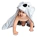 Hooded Baby Bath Towel - Cute, Large, Plush, Ultra Absorbent, Thick, Soft Natural Bamboo Koala Bear Wrap - Robe Plus Washcloth Set - Best for Bath, Beach, Pool, Shower, Infant, Kids, Boys, Girls