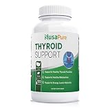 Premium Thyroid Support Supplement (Non-GMO) 120 caps for Hypothyroidism with Ashwaganda, Iodine, Zinc, kelp, Vitamin B12, L-Tyrosine, Selenium, Copper for Thyroid Energy: Boost T4 to T3 Supplement