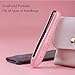 HATTEKER Cordless Mini Hair Straightener USB Charging and Portable Hair Straightening Irons & Flat Iron with Ceramic Tourmaline Ionic Curling Iron Travel Size for All Hair Types and Kids-Pink